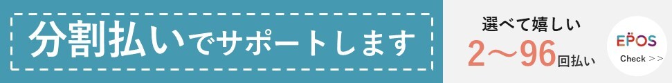 分割払いでサポートします